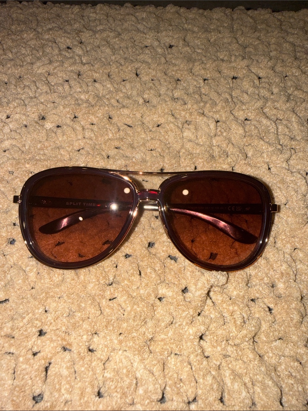 Oakley Women's Brown Tinted Aviator Sunglasses